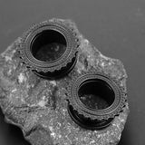 2PCS 316 SS Ear Plugs Tunnels Stretcher Studs Body Piercing Jewelry