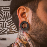 2PCS 316 SS Ear Plugs Tunnels Stretcher Studs Body Piercing Jewelry