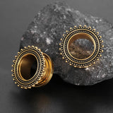 2PCS 316 SS Ear Plugs Tunnels Stretcher Studs Body Piercing Jewelry
