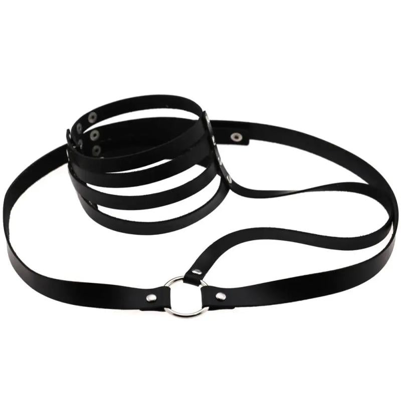 Sexy Belt Pu leather Harness body chain women Bondage Goth Party bodychain