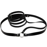 Sexy Belt Pu leather Harness body chain women Bondage Goth Party bodychain