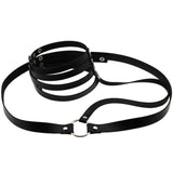 Sexy Belt Pu leather Harness body chain women Bondage Goth Party bodychain