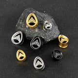 Giga 2 PCS Stainless Steel Double Flared Ear Plugs Stretcher