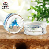 Acrylic Unicorn Logo Ear Tunnels Earrings 2pcs