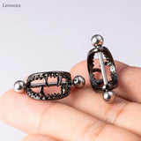 2pcs Stainless Steel Tooth Milk Ring Body Piercing Jewelry