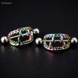 2pcs Stainless Steel Tooth Milk Ring Body Piercing Jewelry