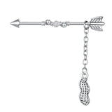 38mm Industrial Piercing Barbell Dangle Stainless Steel Cartilage earring