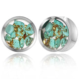 Giga 2 PCS Stainless Steel Ear Tunnel Gauges