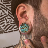 Giga 2 PCS Stainless Steel Ear Tunnel Gauges