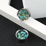 Giga 2 PCS Stainless Steel Ear Tunnel Gauges