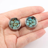Giga 2 PCS Stainless Steel Ear Tunnel Gauges
