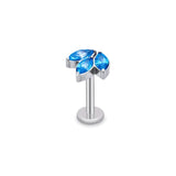 G23 Titanium Threaded Labret Stud Earrings Tragus Pircing Lip studs