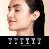 G23 Titanium Threaded Labret Stud Earrings Tragus Pircing Lip studs