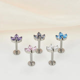 G23 Titanium Threaded Labret Stud Earrings Tragus Pircing Lip studs