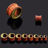 Sun Moon Wood Acrylic Ear Tunnels Plugs Piercing Set