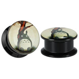 Kubooz Acrylic Ear Plugs Tunnels Gauges Logo Picture 10mm 00g