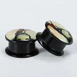 Kubooz Acrylic Ear Plugs Tunnels Gauges Logo Picture 10mm 00g