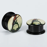 Kubooz Acrylic Ear Plugs Tunnels Gauges Logo Picture 10mm 00g