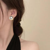 Pearl Magnetic Earrings Therapy Magnet Weight Loss Studs