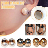 Pearl Magnetic Earrings Therapy Magnet Weight Loss Studs