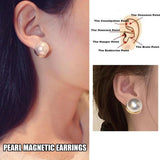 Pearl Magnetic Earrings Therapy Magnet Weight Loss Studs