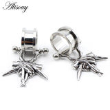 1PC 6-25mm Stainless Steel Ghost Hand Ear Tunnels Plugs Flesh Expanders