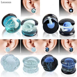 Leosoxs 2 Piece Marine Jellyfish Ear Expansion Earrings