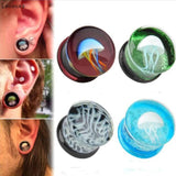 Leosoxs 2 Piece Marine Jellyfish Ear Expansion Earrings