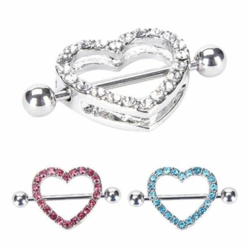 Stonefans Rhinestone Nipple Piercing Double Layer Body Chain