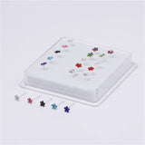 20Pcs Mix Flower Crystal Nose Studs for Women Men Tiny Nose Bone Rings