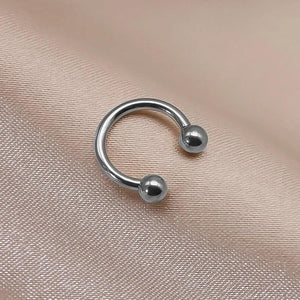 G23 Titanium Septum Ring 16G Circular Barbell Horseshoe Nose Ring