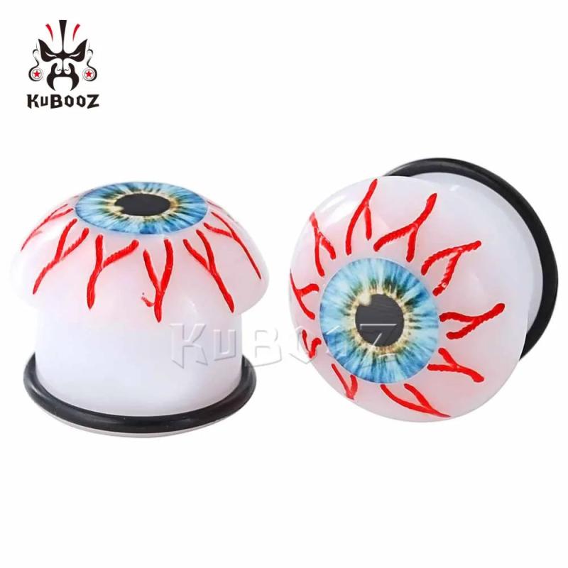 Evil Eyes Plugs Tunnels Stretcher Saddle Flesh Tunnels Expander