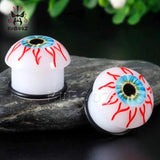 Evil Eyes Plugs Tunnels Stretcher Saddle Flesh Tunnels Expander