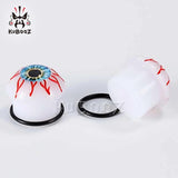 Evil Eyes Plugs Tunnels Stretcher Saddle Flesh Tunnels Expander