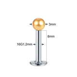90pcs Acrylic Ball Lip Labret Rings Stainless Steel Barbell Ear Tragus