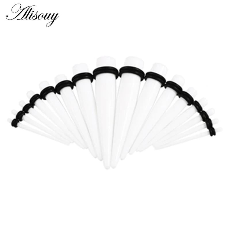 18Pcs Ear Taper Stretcher Expander Gauge Kit Ear Tunnel Plugs Set