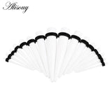 18Pcs Ear Taper Stretcher Expander Gauge Kit Ear Tunnel Plugs Set