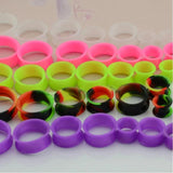 9 Pair Silicone Ear Tunnels Plugs Flexible Thin Double Flared Expander Gauges