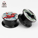 2PCS Ear Piercing Tunnels Gauges Plugs Stretcher Expander 6-30mm