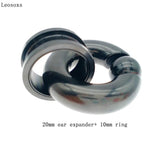 Leosoxs Stainless Steel Ear Expander Nose Rings Circular Barbells Closure