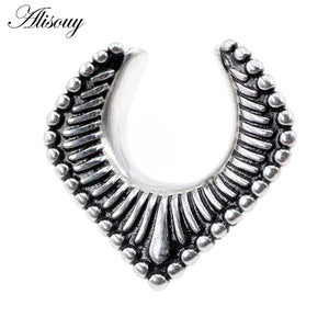 8-30mm Retro Stainless Steel Saddle Ear Tunnel Expander Gauges