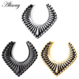8-30mm Retro Stainless Steel Saddle Ear Tunnel Expander Gauges