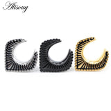 8-30mm Retro Stainless Steel Saddle Ear Tunnel Expander Gauges