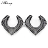 8-30mm Retro Stainless Steel Saddle Ear Tunnel Expander Gauges
