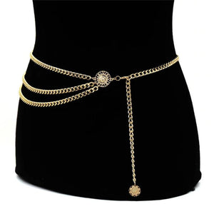 Vintage Tassel Coin Pendant Waist Chain for Women