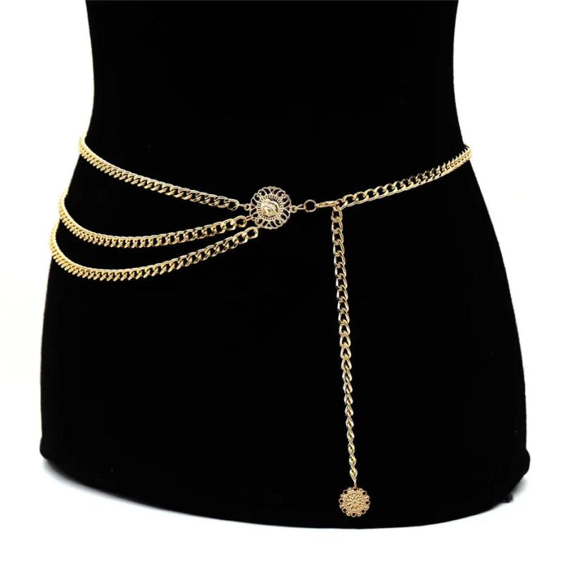 Vintage Tassel Coin Pendant Waist Chain for Women