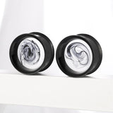 2 PCS Stainless Steel Ear Expander Plugs Piercing Double Flared Tunnel Gauges