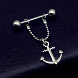 316L Surgical Steel Anchor Nipple Rings 14G
