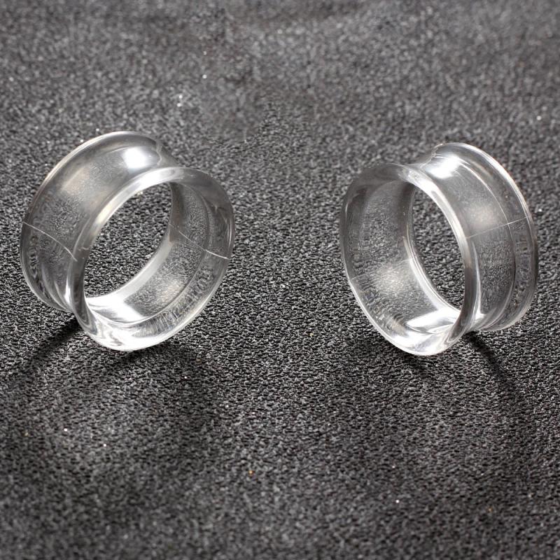 Acrylic Ear Gauges Plugs Tunnels Double Flared Earrings Body Jewelry