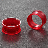 Acrylic Ear Gauges Plugs Tunnels Double Flared Earrings Body Jewelry